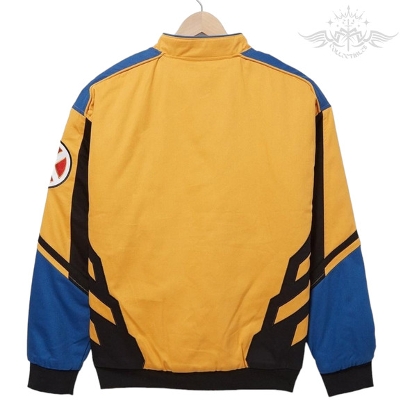 Marvel X-Men Wolverine Logan Yellow Motocross Racing Jacket Size Small New - Picture 2 of 5